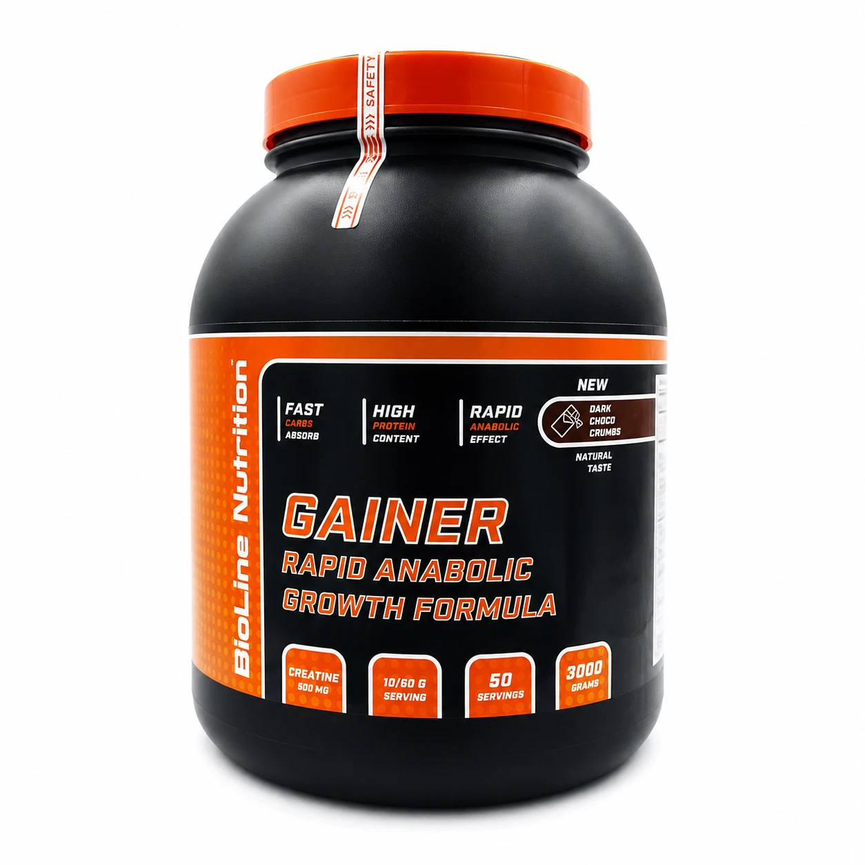 Гейнер для набору маси з протеїном, креатином, 3 кг BioLine Nutrition 