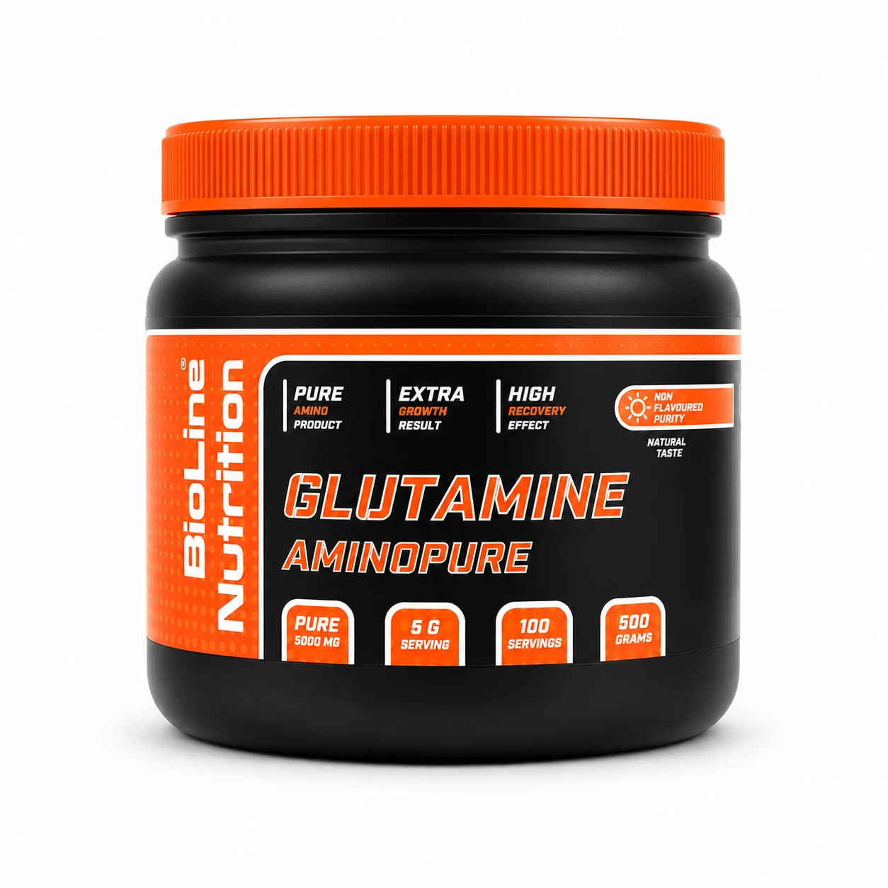 L-глютамін 5000 мг, 500 г BioLine Nutrition