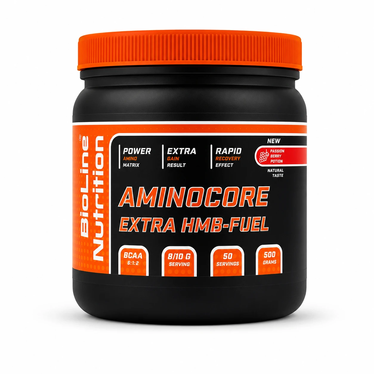 Амінокислоти BCAA 5:1:2 з HMB Aminocore, 500 г BioLine Nutrition