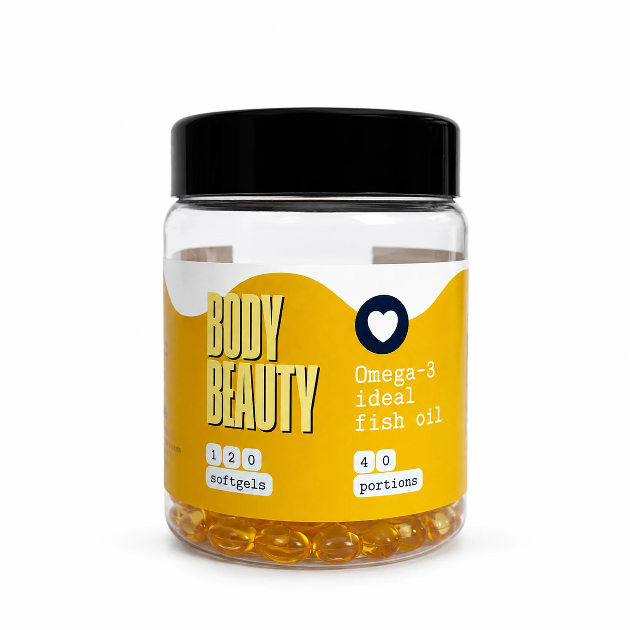 Омега-3 риб’ячий жир EPA + DHA для серця, 120 капсул — Body Beauty