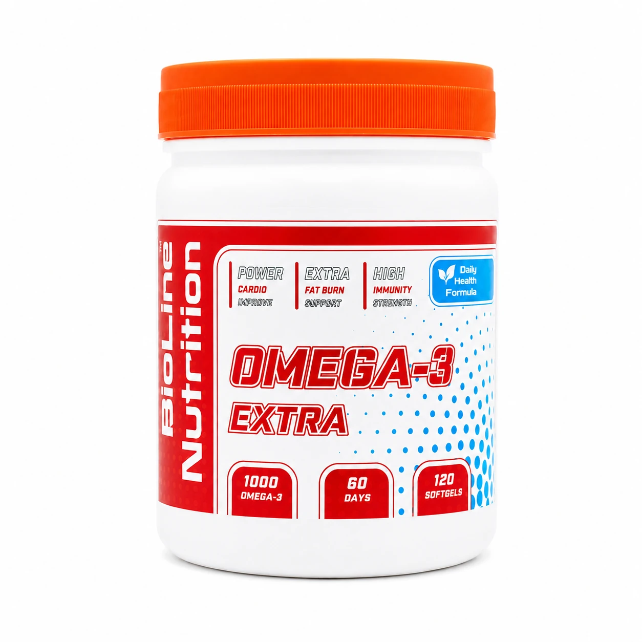 Омега-3 риб’ячий жир 1000 мг + вітамін E, 120 капсул BioLine Nutrition